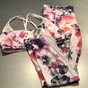Athleta 2 PC top and bottom workout set